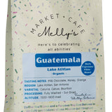 Melly's Organic Guatemala Dark Roast Coffee 340g bag - Lake Atitlan single origin, whole bean, roasted in Whitby Ontario