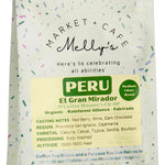Melly's Organic Peru Medium Roast Coffee 340g bag - El Gran Mirador, Fairtrade, ethically sourced, roasted in Whitby Ontario